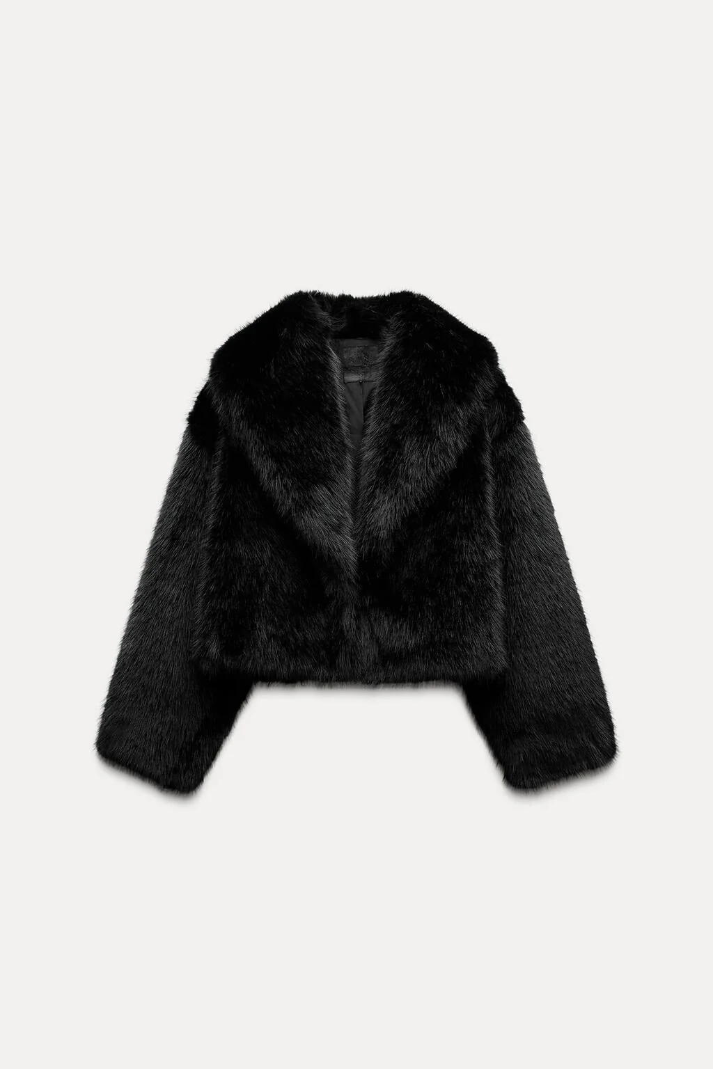 Faux Fur Cropped Jacket - Image 10