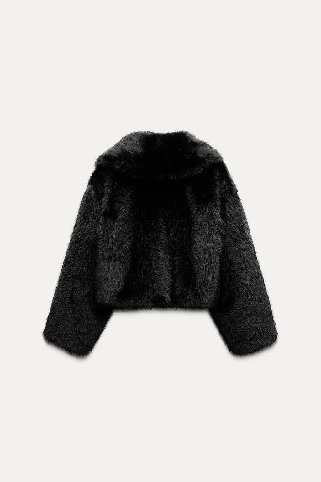 Faux Fur Cropped Jacket - Image 11