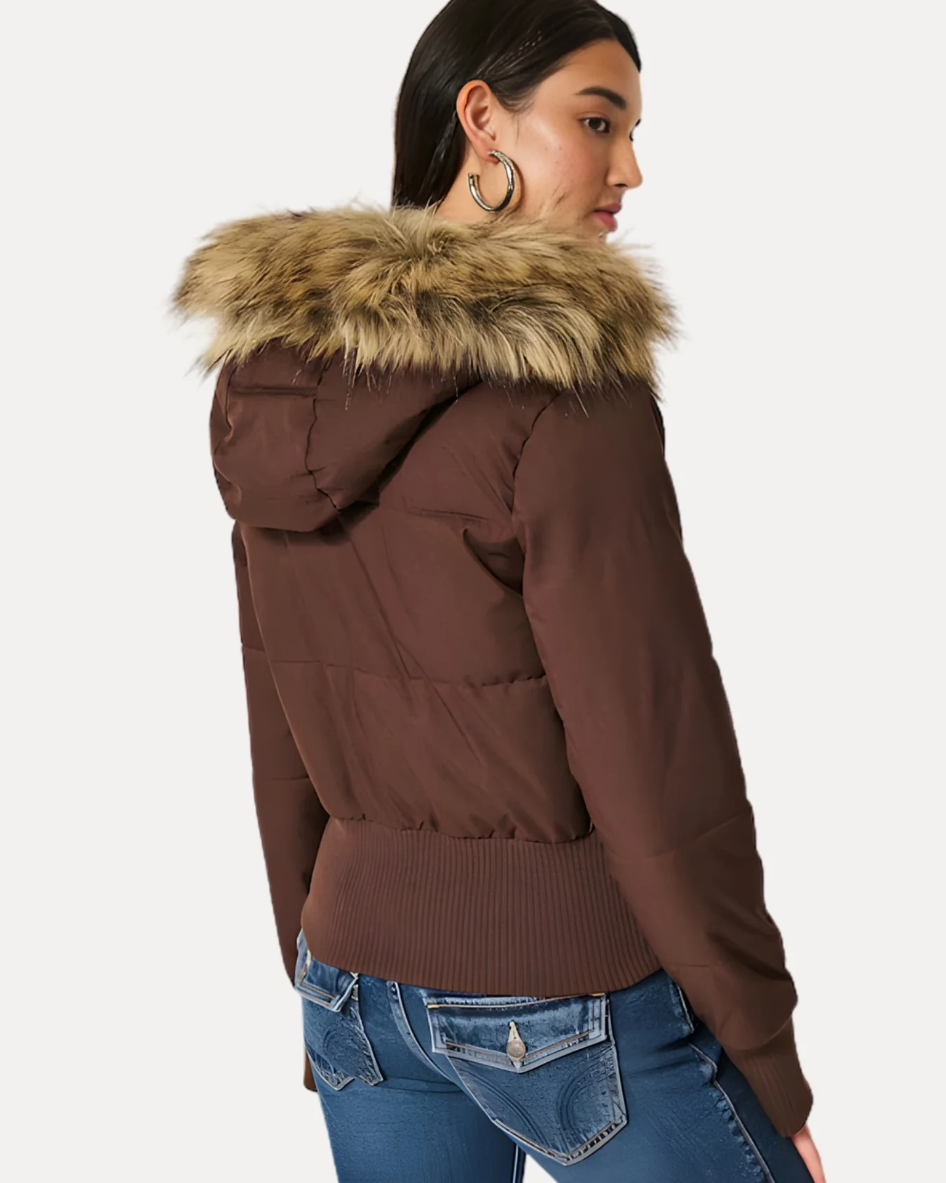 Fur Hood Puffer Jacket - Image 12