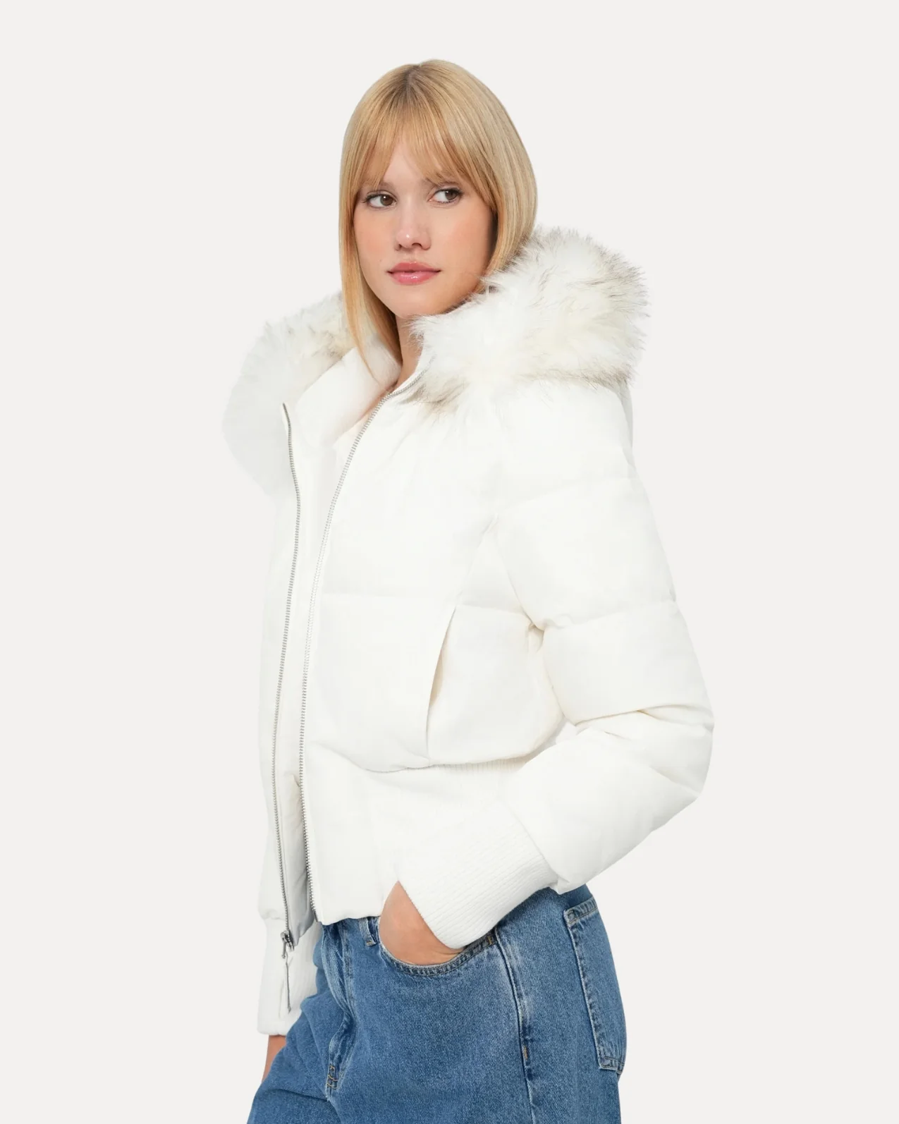 Fur Hood Puffer Jacket - Image 17