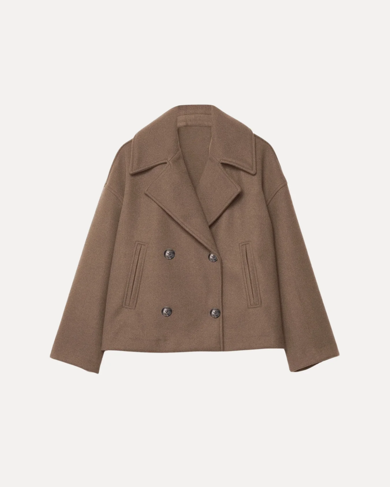 Heritage Cropped Wool Coat - Image 7