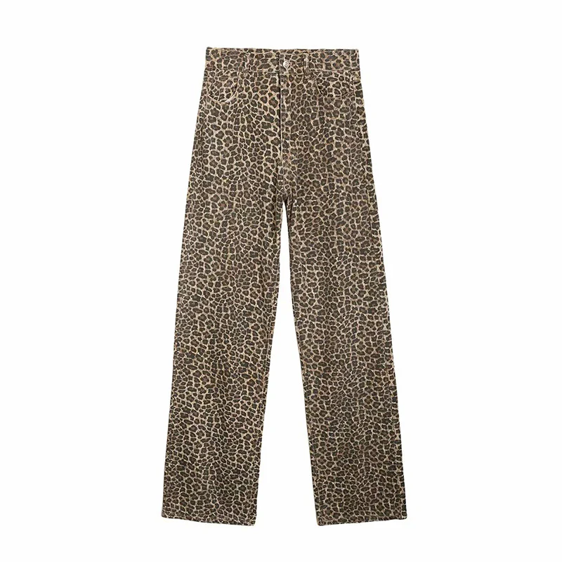 Leopard Print Jeans - Image 6