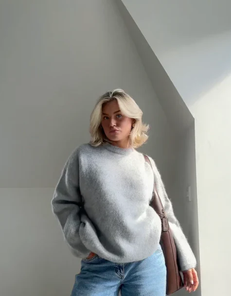 Oversized Sweater Mohair Blend - Image 10
