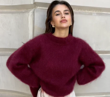Oversized Sweater Mohair Blend - Image 13
