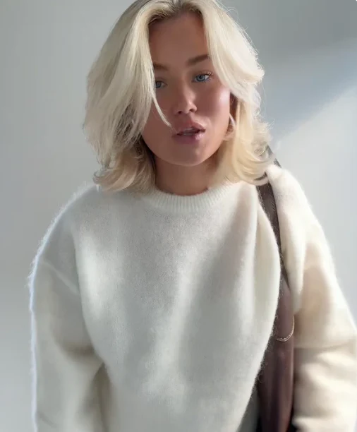 Oversized Sweater Mohair Blend - Image 5