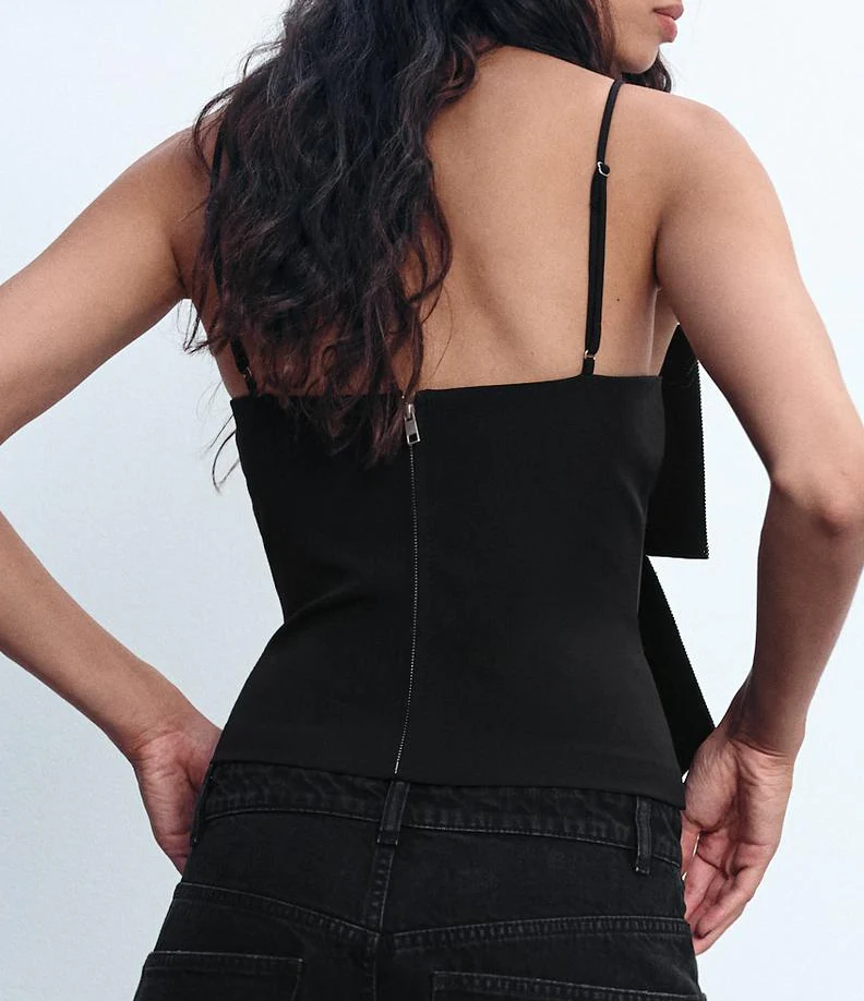 STRAPPY BOW CROP TOP - Image 4