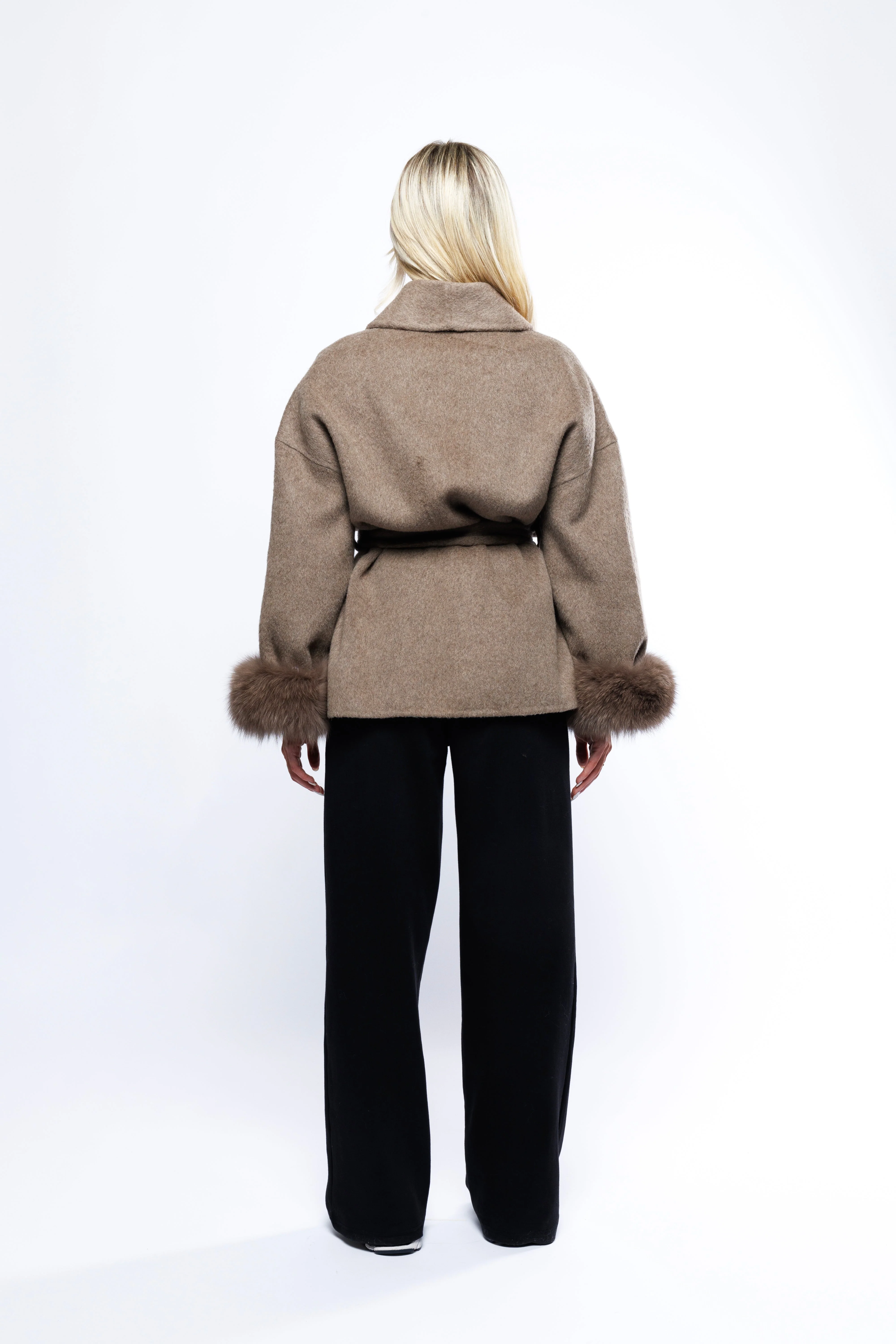 WOOL COAT WITH FUR - Image 11